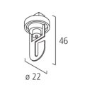 Mechanischer Universalhaken  f&uuml;r Stromschiene, 3-Phasen