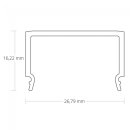 Abdeckung Galaxy C10/C11/C12/C13  f&uuml;r Alu- Profil PN4/5/6/7, pro Meter