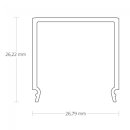 Abdeckung Galaxy C10/C11/C12/C13  f&uuml;r Alu- Profil PN4/5/6/7, pro Meter