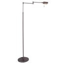 Stehleuchte Retina 2x6W LED h&ouml;henverstellbar, schwenkbar, drehbar DTW 1486 BR bronze