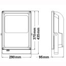 LED Floodlight Prismatic 100W IP66 110&deg; schwarz matt 11000lm