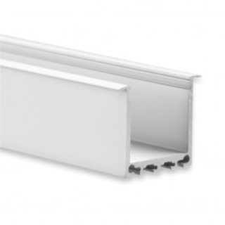 Alu Einbau-Profil Midi PN7  f. LED-Streifen, 26,8/33,8 x 26mm, silber elox, pro Meter f&uuml;r Abdeckung C10, C11, C12, C13