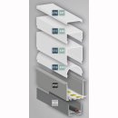 Alu Einbau-Profil Midi PN7  f. LED-Streifen, 26,8/33,8 x 26mm, silber elox, pro Meter f&uuml;r Abdeckung C10, C11, C12, C13