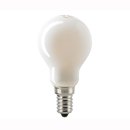 Kugelbirne LED Faden Filament 4,5W 470lm, E14, dimmbar, warmweiss 2700K opal, CRI 90