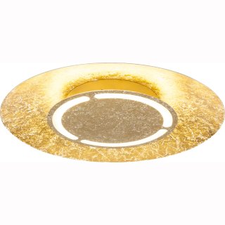 LED Deckenleuchte Tabea 24W, warmwei&szlig; 3000K, &Oslash;50cm, gold, 2200lm