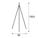 Standleuchtenfuss Fenda ohne Schirm  E27 max. 40W