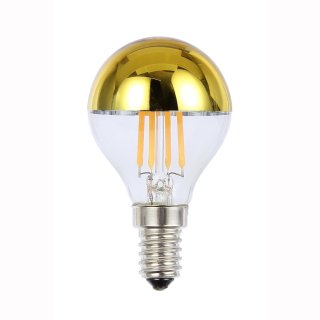 Kopfspiegellampe LED Filament 4W 360lm, E14, 2700K, gold