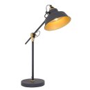 Tischlampe Mexlite, E27, schwarz 1321ZW