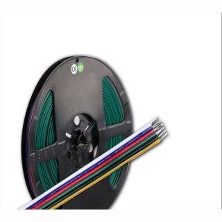 Flachbandkabel RGB-CCT-Kabel 6 adrig x0,5mm2 - lfm
