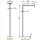 LED Stehleuchte MSDF-016,015, 80W, 8000lm, 120&deg; mit Bewegungssensor, dimmbar