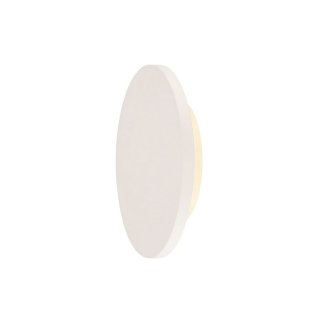 Plastra Round LED Wandleuchte, 3000K, rund, weisser Gips  &Oslash;26