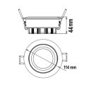 Downlight Spot COB 15W, DA98, 45&deg;, wei&szlig;, schwenkbar, dim