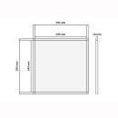 LED Panelleuchte EVO3 SMD 4014 30x30x1cm 18W wei&szlig;er Rahmen 3000K-6000K einstellbar 120&deg;, IP40, dim, inkl. TRIAC-Treiber