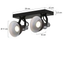 Decken- u. Wandspot Brooklyn LED 2x7W GU10 2200K-2700K DTW 1534