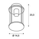 Deckenleuchte Photonia,E27, rund, anthrazit IP44