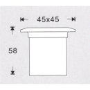 LED Bodeneinbaustrahler ARGOS quadratisch 1,5W in-G-C...