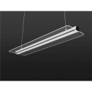 LED Pendel Panelleuchte Angel Wings V2, 120x30x5cm, 40W, attraktives Design, neutralwei&szlig;, dimmbar
