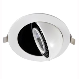 Downlight Spot 20W Superflach Citizen 26&deg; DA:115mm IP44, schwenkbar, wei&szlig;