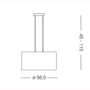 Pendelleuchte Wheel SP5, rund, 5xE27, D: 56,5cm