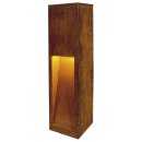 Wegeleuchte Rusty Slot H:50cm, E27, eisen gerostet, IP44