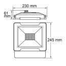 LED Floodlight  50W IP65 120&deg; schwarz