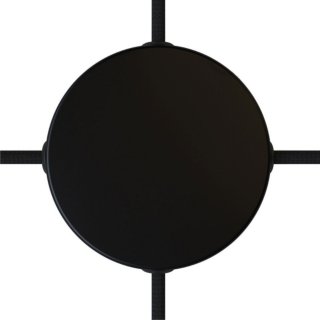 Baldachin mit 4 seitlichen Ausg&auml;ngen 120mm schwarz