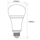 E27, LED- Kugelbirne, 12W, RGB+dualwei&szlig;(WW+KW),...