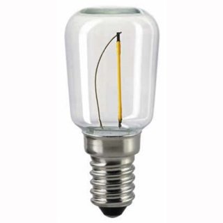 LED Filament R&ouml;hrenlampe S28 0,5W, 40lm, warmwei&szlig; 2700K