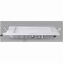 Panelleuchte flach Einbau wei&szlig;, LED SMD 15W, 190x190mm DA:180, dim kaltwei&szlig; 6500K quadratisch