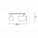 Deckenleuchte Spot PL4 - 4 x GU10 wei&szlig;