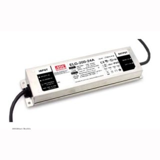 MeanWell LED Trafo ELG-200-12B/24B-3Y, Dimmung: 0-10 V, IP67, max. 192W/12V, max. 201,6W/24V