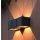LED- Wandlampe Jax 2x3W Cree, 65lm, 2700K, IP54, schwarz 1501ZW