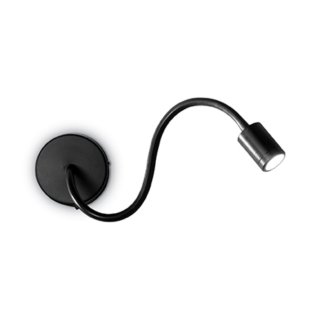 LED Wandlampe Focus AP1, 3W, 3000K, 200lm, verstellbarer Arm schwarz
