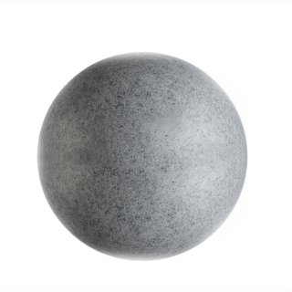 Garten-/ Au&szlig;enleuchte Boden Kugel Granit E27, grau, 38cm