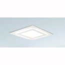 LED Deckenleuchte Oblio 45W 4050lm 3000K 48x48cm wei&szlig; oder Blattgold, Glas satiniert