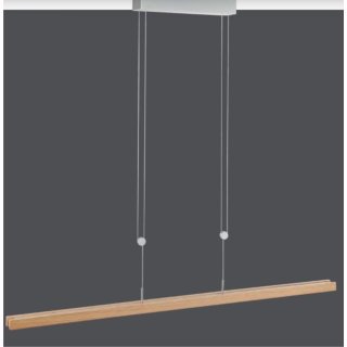 LED Pendelleuchte Lignum 30W 3750Lm 2700K h&ouml;henverstellbar dimmbar Eiche