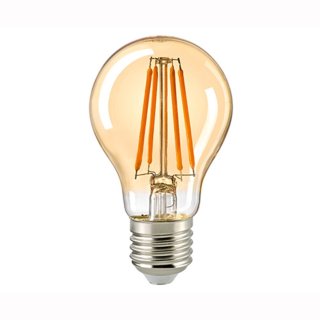 LED Kugelbirne filament 7W, 330&deg;, 720lm, warmweiss 2400K dimmbar gold