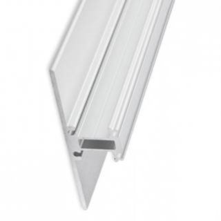 Alu Wand-Profil PL13  f. LED-Streifen, 70 x 21,30 mm, pro Meter silber