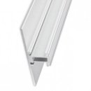 Alu Wand-Profil PL13  f. LED-Streifen, 70 x 21,30 mm, pro Meter silber