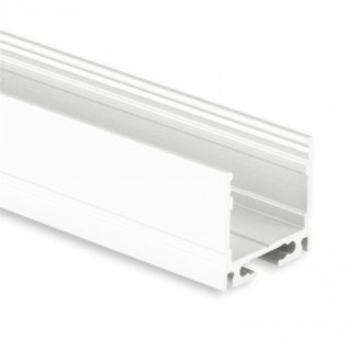 Alu Aufbau-Profil Galaxy PN8 f. LED-Streifen bis 16mm, 19,20 x 18,1 mm, pro Meter, max 2m, excl. Abdeckung C20