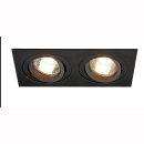 2er Downlight New Tria, f&uuml;r 2xGU10 schwarz