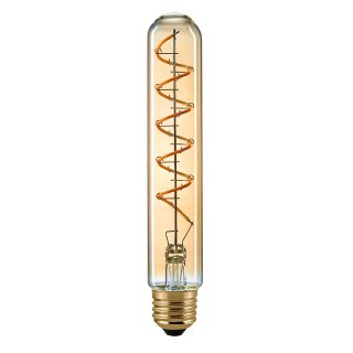 LED R&ouml;hrenlampe T32 E27 Filament 5W 2000K 250Lm 300&deg; dim gold