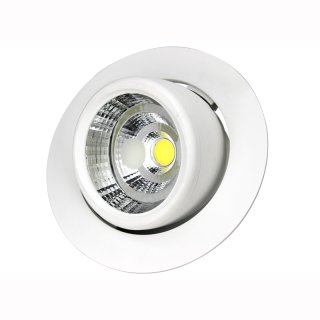 Shop-Deckeneinbaulampe rund, 40W, 36&deg;, D=188 x160mm, DA=170mm, dreh- und 45&deg; ausschwenkbar