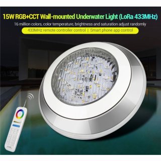 Unterwasserlampe LoRa 433MHz 15W 12/24V RGB+CCT IP68