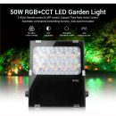 2.4G LED Fluter RGB+CCT 50W IP65 25&deg; schwarz steuerbar 2.4 GHz