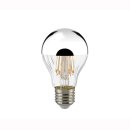 Kopfspiegelbirne E27, Filament-LED 8W 1055lm, 2700K, silber, dim RA90