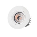 LED Downlight 9W Argent 36&deg; CRI93, dim, wei&szlig;,...