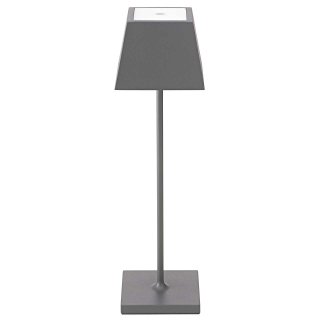 Akku-Tischleuchte LED NUINDIE 2.2W, 3,7V, IP54, 2200-2700K Li-ion, dimmbar eckig anthrazit