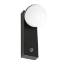 LED- Wandlampe Simara+Sensor 9,5W, 2700K, IP54 schwarz 2727ZW