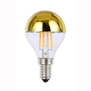Kopfspiegellampe LED Filament 2W 180lm, E14, 2700K, gold